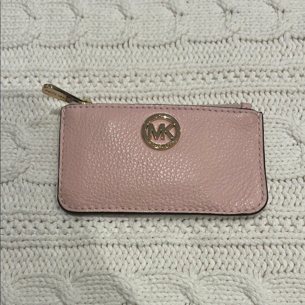 Michael Kors Pink Leather Key Pouch